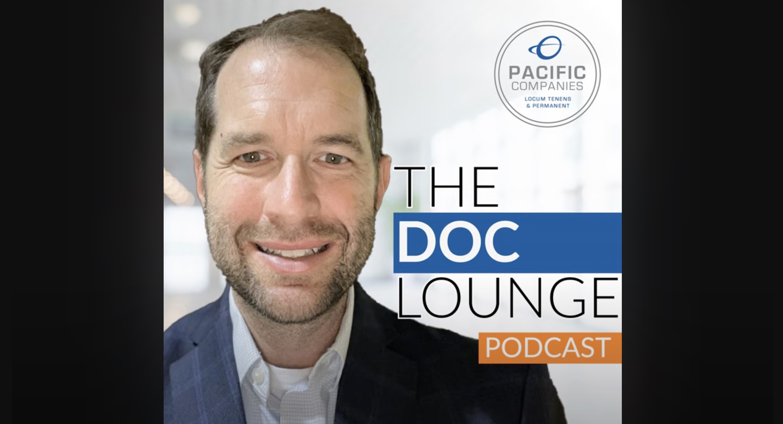 The Doc Lounge Podcast with a headshot from Allen